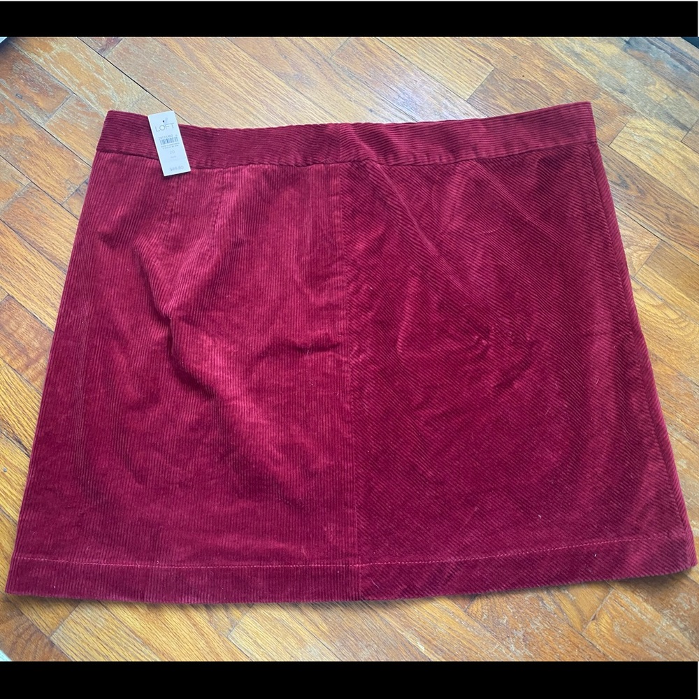 loft corduroy skirt